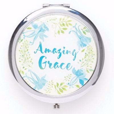 Compact-Watercolor-Amazing Grace w/2 Mirrors & Giftbox