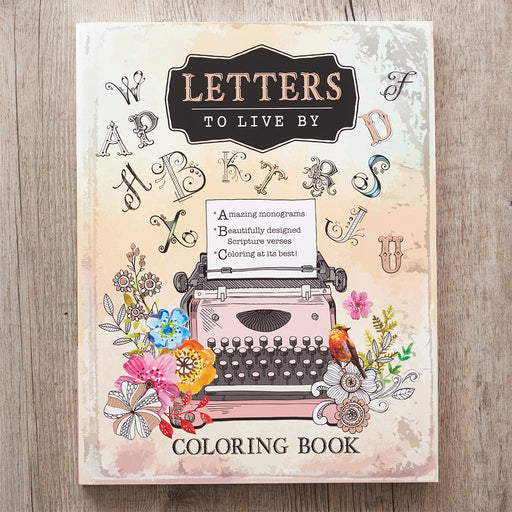 Letters To Live By Adult Coloring Book