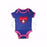 Onesie-Panda: Jesus Loves Me-Blue/Pink-12 Mo