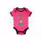 Onesie-Monkey: Hanging Out With Jesus-Pink/Black-12 Mo