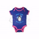 Onesie-Penguin: Stay Cool. God's Got It-Blue/Pink-6 Mo