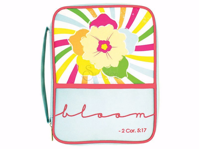 Bible Cover-Youth-Bloom (1 Cor. 5:17)-Medium