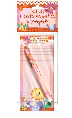 Listpad/Pen Set-Be Strong (#24295)-Spanish