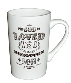 Mug-White Matte-For God So Loved