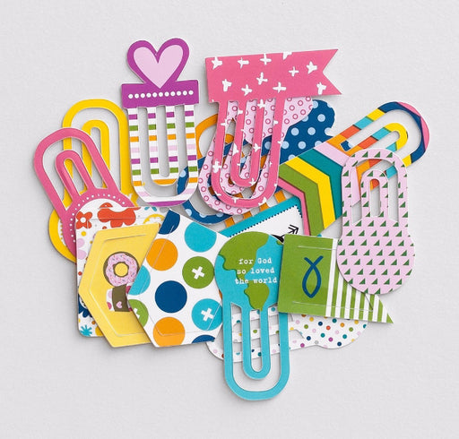 Bible Journaling-Colorful Designer Clips (16 Pieces)