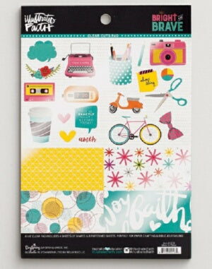 Bible Journaling-Clear Cuts Pad-Bright & Brave (12
