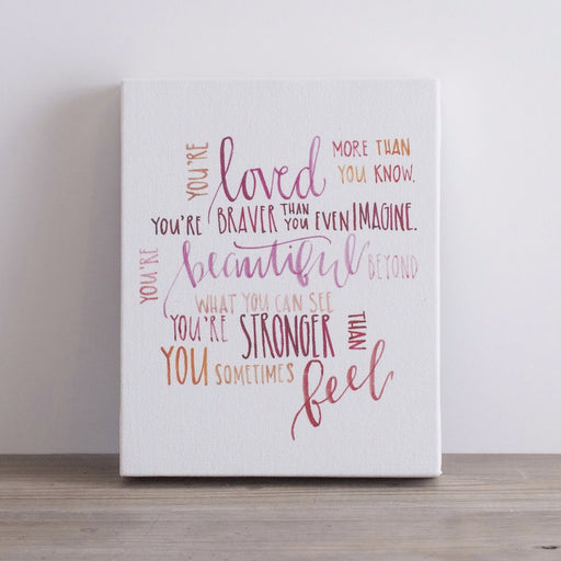 Canvas Print-You're Loved (8 x 10)