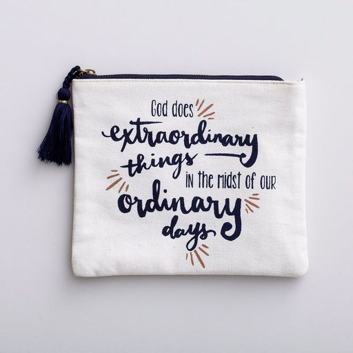 Canvas Pouch-Extraordinary Things (9 x 7.5)