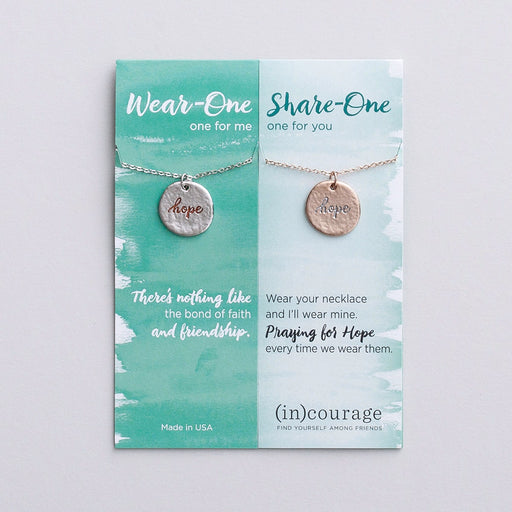 Necklace Set-Wear One-Share One-Hope (18")