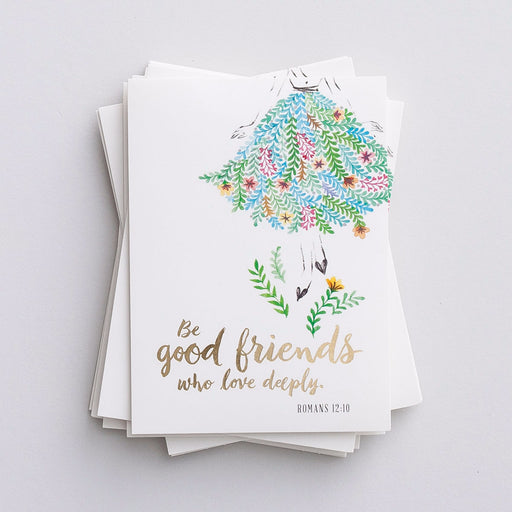 Note Card-Blank-Be Good Friends Trend Note (Pack Of 10) (Pkg-10)
