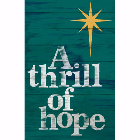 Bulletin-Rustic Star: A Thrill Of Hope (Christmas) (Pack Of 100) (Pkg-100)