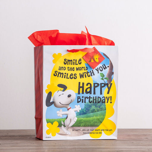 Gift Bag-Specialty-Peanuts Birthday-Ecc. 11:9-Large