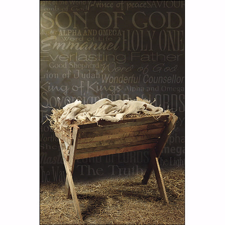 Bulletin-Names Of Jesus/Manger (Christmas) (Pack Of 50) (Pkg-50)