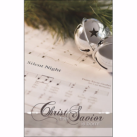 Bulletin-Christ The Savior Is Born/Bells & Sheet Music (Christmas) (Pack Of 100) (Pkg-100)