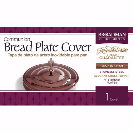 Communion-RemembranceWare-Bronze Bread Plate Cover (Stainless Steel)