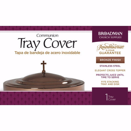 Communion-RemembranceWare-Bronze Tray Cover (Stainless Steel)