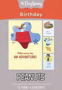Card-Boxed-Birthday-Peanuts Adventure (Box Of 12) (Pkg-12)