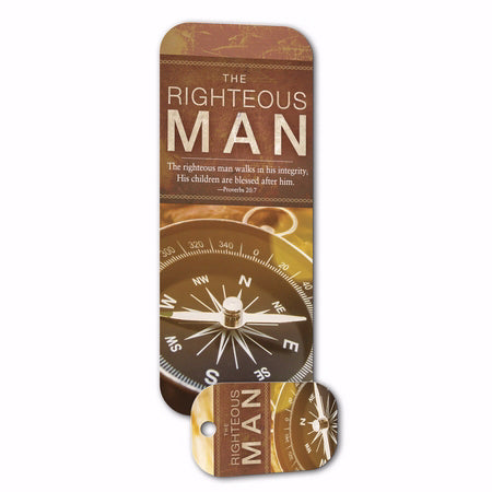 Truth Tag-The Righteous Man-Key Tag & Bookmark (Proverbs 20:7)
