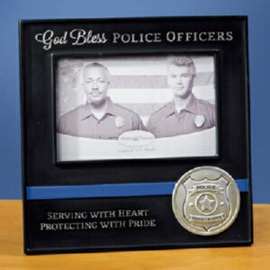 Photo Frame-God Bless Police Officers (Jan)