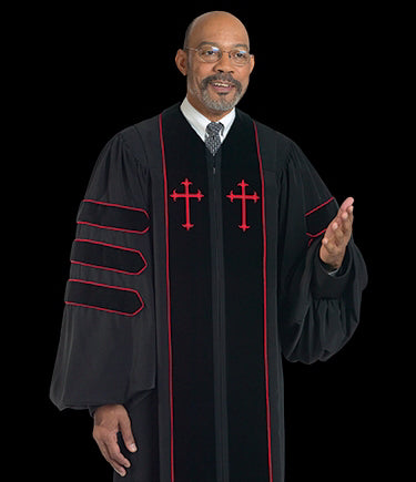 Clergy Robe-Dr. Of Divinity-H123/HM549-Black