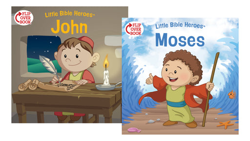 Moses/John Flip-Over Book (Little Bible Heroes)