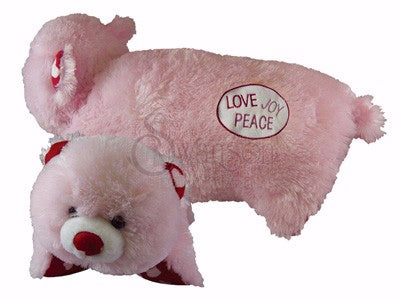 Toy/Pillow-Plush Bear-Love Joy Peace (18")