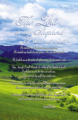 Bulletin-Lord Is My Shepherd (Psalm 23) (Pack Of 100) (Pkg-100)
