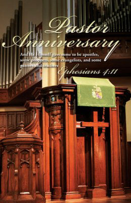 Bulletin-Pastor Anniversary: And He Himself Gave Some To Be Apostles (Matthew 28:19) (Pack Of 100) (Pkg-100)