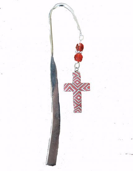Bookmark-Comforting Clay Cross-Team Colors Red/White