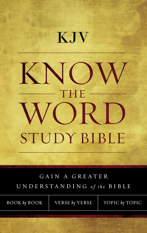 KJV Know The Word Study Bible-Hardcover