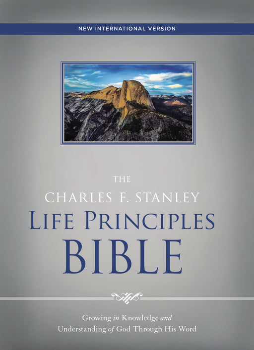 NIV Charles Stanley Life Principles Bible-Hardcover