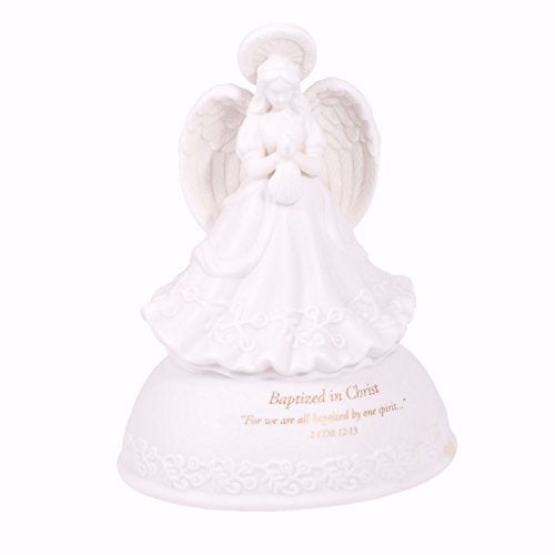 Figurine-Baptism-Musical Angel-Heaven's Treasure (5")