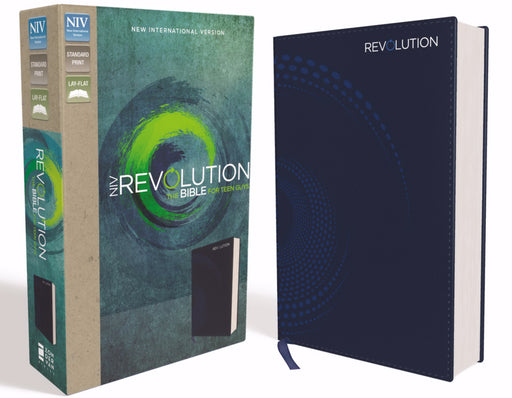 NIV Revolution Bible For Teen Guys-Blue Leathersoft