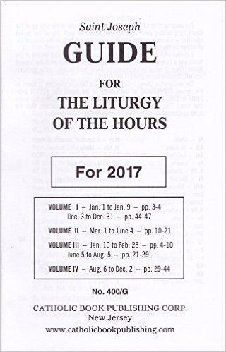 St. Joseph Guide For The Liturgy Of The Hours For 2017
