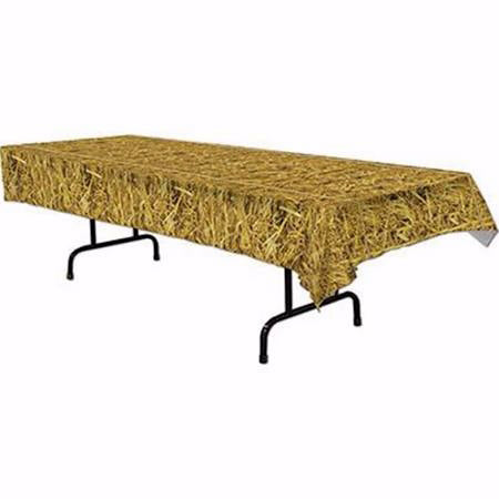VBS-Yee-Haw Weekend-Straw Plastic Table Cover (54 In X 108 In)
