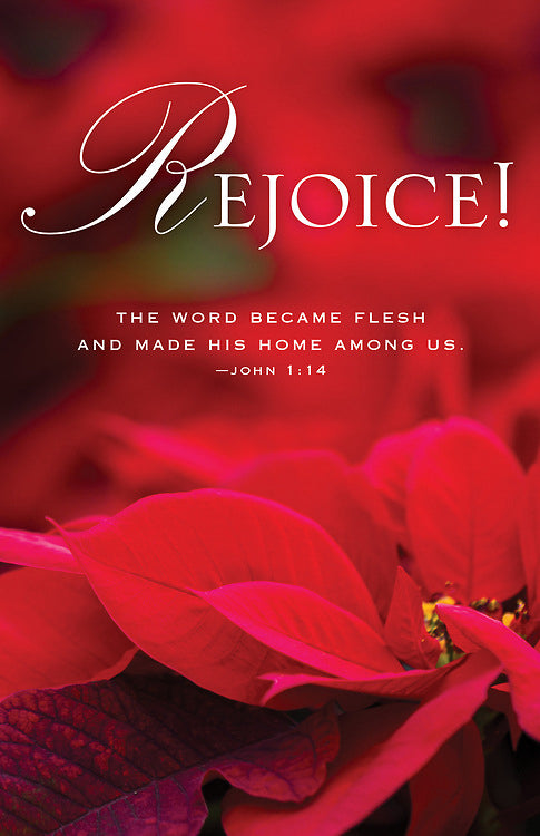 Bulletin-Rejoice/The Word Became Flesh (Joh1:14) (Christmas) (Pack Of 50) (Pkg-50)