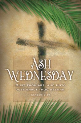 Bulletin-Ash Wednesday (Genesis 3:19) (Pack Of 100) (Pkg-100)