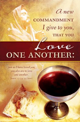 Bulletin-Maundy Thursday: Love One Another (John 13:34-35) (Pack Of 100) (Pkg-100)