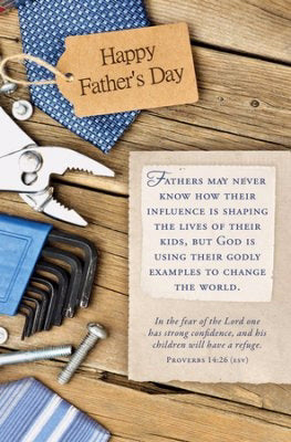 Bulletin-A Father's Example (Proverbs 14:26) (Father's Day) (Pack Of 100) (Pkg-100)