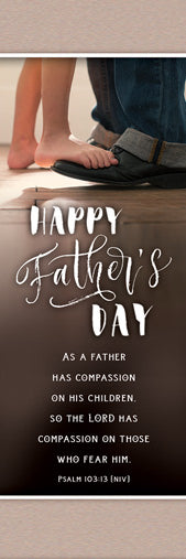 Bookmark-Happy Father's Day (Psalm 103:13) (Pack Of 25) (Pkg-25)