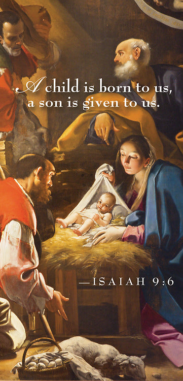Offering Envelope-Bulletin-A Child Is Born Unto Us.../Nativity (Isaiah 9:6) (Christmas) (Pack Of 50) (Pkg-50)