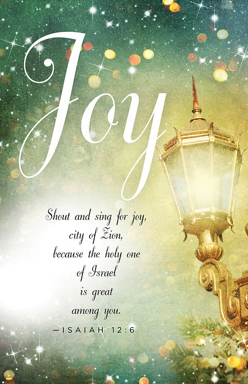 Bulletin-Advent Week 3: Joy/Shout And Sing For Joy (Isaiah 12:6) (Pack Of 50) (Pkg-50)