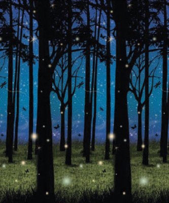VBS-Miraculous Mission-Firefly Forest Backdrop (4' x 30') (Dec)