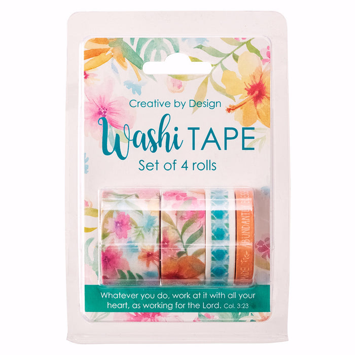 Washi Tape-Forever Thankful (Set Of 4 Rolls)