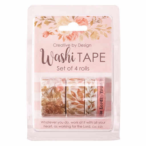 Washi Tape-Rejoice In The Lord (Set Of 4 Rolls)