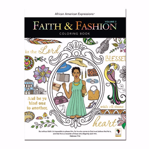 Faith And Fashion Coloring Book-Volume 2 (8.5 x 11)