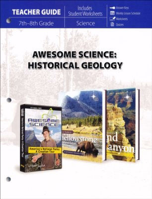 Master Books-Awesome Science: Historical Geology Teacher Guide (7th - 8th Grade)