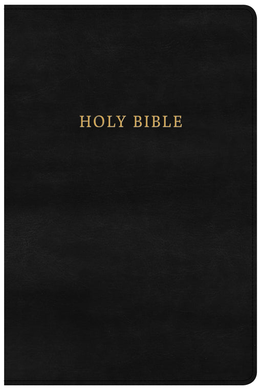 KJV Large Print Personal Size Reference Bible-Classic Black LeatherTouch