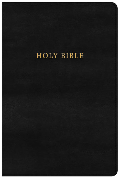 KJV Large Print Personal Size Reference Bible-Classic Black LeatherTouch