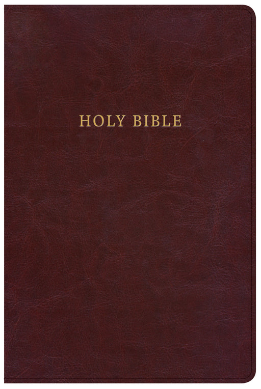 NKJV Large Print Personal Size Reference Bible-Classic Burgundy LeatherTouch